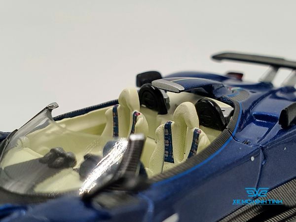 Xe Mô Hình Pagani Zonda HP Barchetta Blue Tricolore LHD 1:64 Mini GT ( Xanh Đậm)