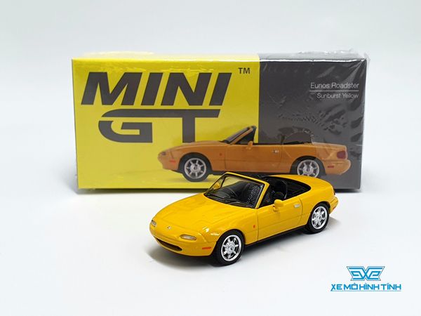 Xe Mô Hình Eunos Roadster Sunburst Yellow RHD 1:64 Mini GT (Vàng)