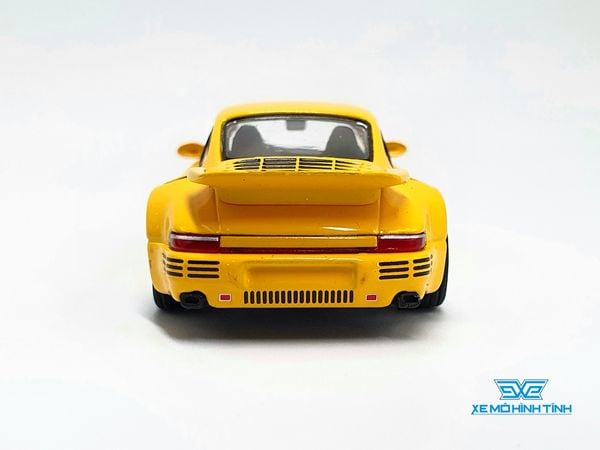 Xe Mô Hình RUF CTR Anniversary Blossom Yellow LHD 1:64 Mini GT (Vàng )