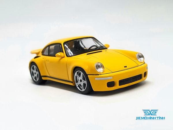 Xe Mô Hình RUF CTR Anniversary Blossom Yellow LHD 1:64 Mini GT ( Vàng )
