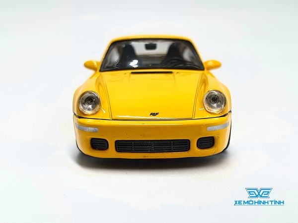 Xe Mô Hình RUF CTR Anniversary Blossom Yellow LHD 1:64 Mini GT ( Vàng )