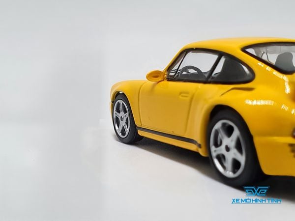 Xe Mô Hình RUF CTR Anniversary Blossom Yellow LHD 1:64 Mini GT (Vàng )