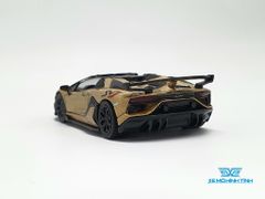 Xe Mô Hình Lamborghini Aventador SVJ Roadster Oro Elios 1:64 Mini GT