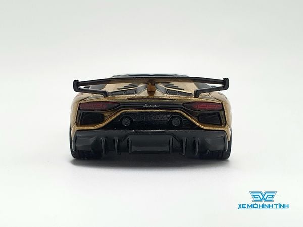 Xe Mô Hình Lamborghini Aventador SVJ Roadster Oro Elios 1:64 Mini GT