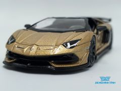 Xe Mô Hình Lamborghini Aventador SVJ Roadster Oro Elios 1:64 Mini GT