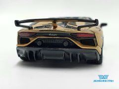 Xe Mô Hình Lamborghini Aventador SVJ Roadster Oro Elios 1:64 Mini GT