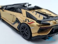 Xe Mô Hình Lamborghini Aventador SVJ Roadster Oro Elios 1:64 Mini GT