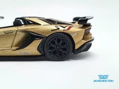 Xe Mô Hình Lamborghini Aventador SVJ Roadster Oro Elios 1:64 Mini GT