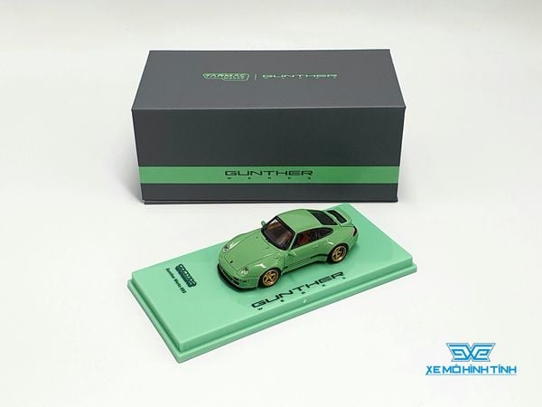 Xe Mô Hình Porsche Gunther Werks 993 Green 1:64 Tarmac Works ( Xanh Min )