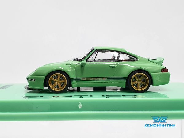 Xe Mô Hình Porsche Gunther Werks 993 Green 1:64 Tarmac Works ( Xanh Min )