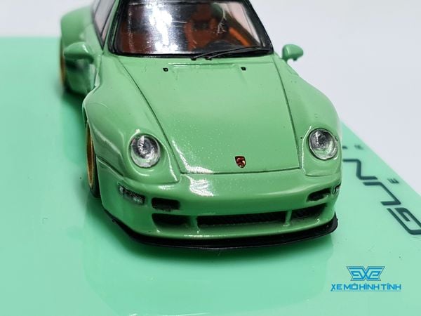 Xe Mô Hình Porsche Gunther Werks 993 Green 1:64 Tarmac Works ( Xanh Min )