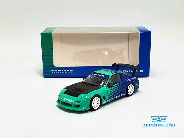 Xe Mô Hình Falken Rx-7 FD3 1:64 Tarmac Works ( Xanh Dương )