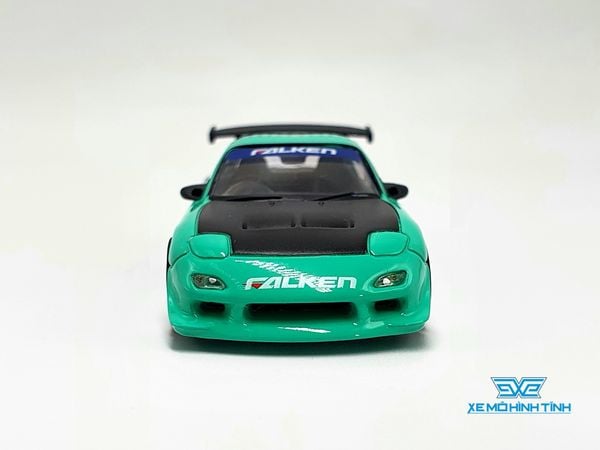 Xe Mô Hình Falken Rx-7 FD3 1:64 Tarmac Works ( Xanh Dương )