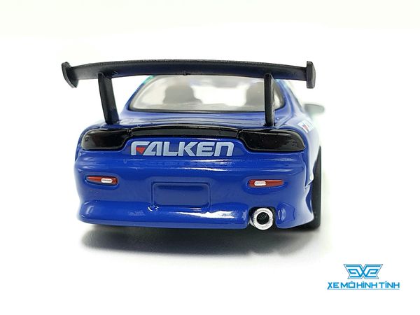 Xe Mô Hình Falken Rx-7 FD3 1:64 Tarmac Works ( Xanh Dương )