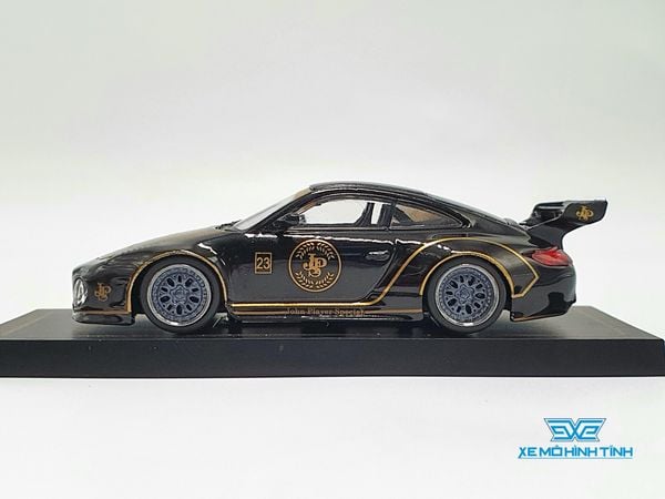 Xe Mô Hình Porsche Old & New 997 Black 1:64 Tarmac Works (Đen)