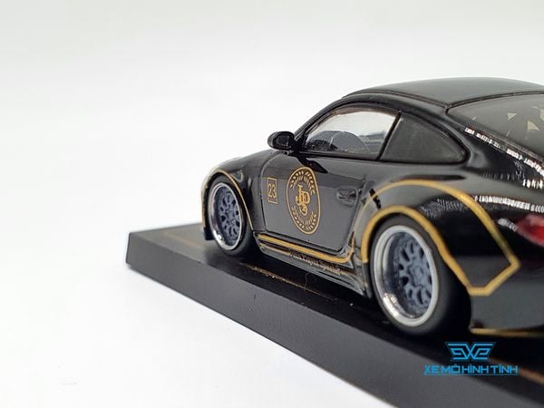 Xe Mô Hình Porsche Old & New 997 Black 1:64 Tarmac Works (Đen)