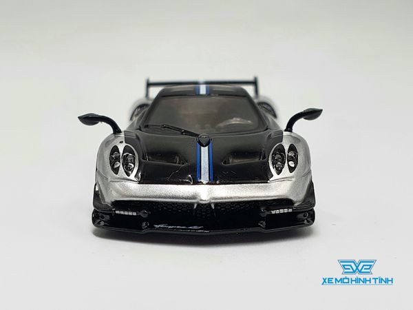 Xe Mô Hình Pagani Huayra BC Grigio Mercurio 1:64 Tarmac Works (Bạc)