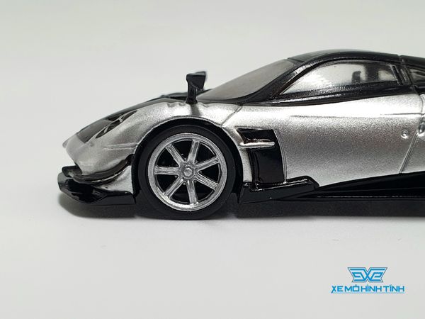 Xe Mô Hình Pagani Huayra BC Grigio Mercurio 1:64 Tarmac Works (Bạc)