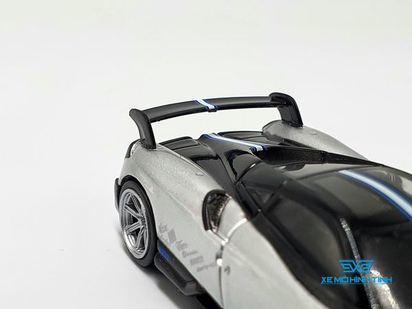 Xe Mô Hình Pagani Huayra BC Grigio Mercurio 1:64 Tarmac Works (Bạc)