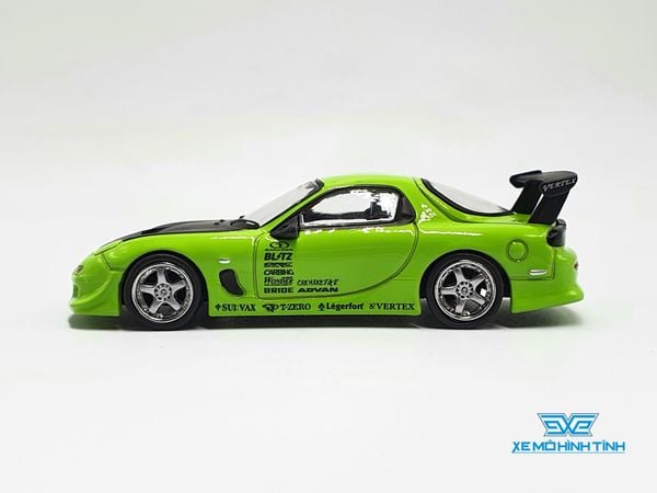 Xe Mô Hình Vertex Rx-7 FD3S Light Green 1:64 Tarmac Works ( Xanh Lá )