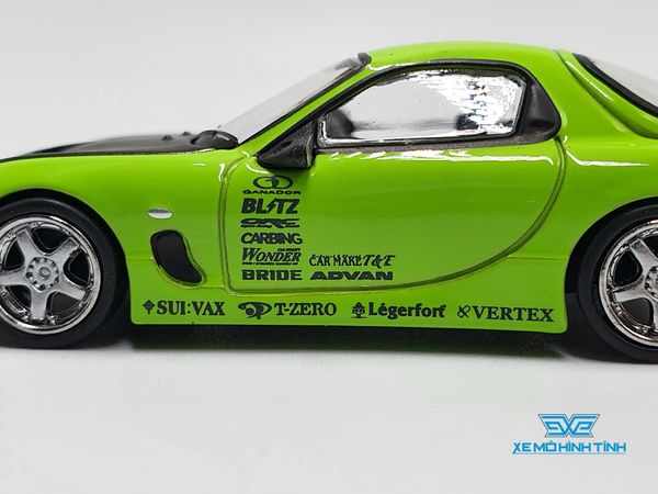 Xe Mô Hình Vertex Rx-7 FD3S Light Green 1:64 Tarmac Works ( Xanh Lá )