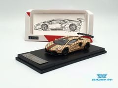 Xe Mô Hình Lamborghini Aventador LB*Performance 1:64 JEC ( Vàng Gucci )