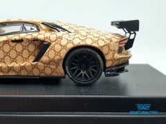 Xe Mô Hình Lamborghini Aventador LB*Performance 1:64 JEC ( Vàng Gucci )