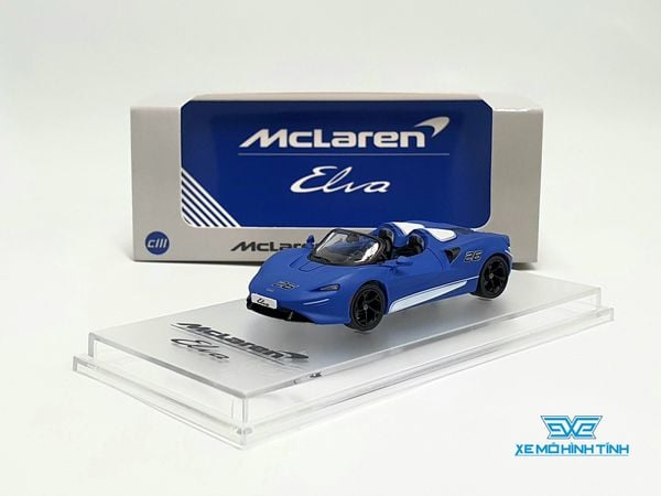 Xe Mô Hình McLaren Elva 1:64 CM Model ( Xanh Nhám )