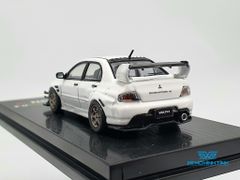 Xe Mô Hình Mitsubishi Lancer Evolution IX 1:64 EV64 ( Trắng )