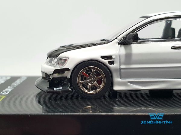 Xe Mô Hình Mitsubishi Lancer Evolution IX 1:64 EV64 ( Trắng )