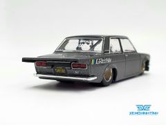 Xe Mô Hình Datsun 510 Pro Steet Greddy Gun Metal Grey 1:64 MiniGT x Kaido House ( Xám Đậm )