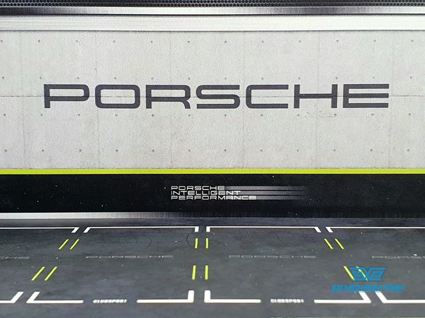 Mô Hình Garage Porsche Có Đèn 1:64 Geechan-Models