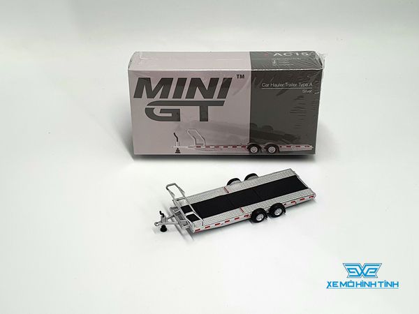 Xe Mô Hình Tĩnh Car Hauler Trailer Type A 1:64 MiniGT ( Xám )