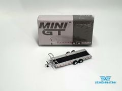 Xe Mô Hình Tĩnh Car Hauler Trailer Type A 1:64 MiniGT ( Xám )