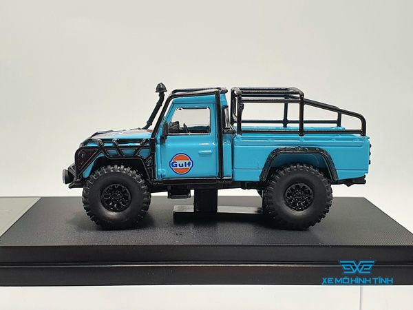 Xe Mô Hình Hình Land Rover Defender 110 1:64 Master ( Xanh Gulf)