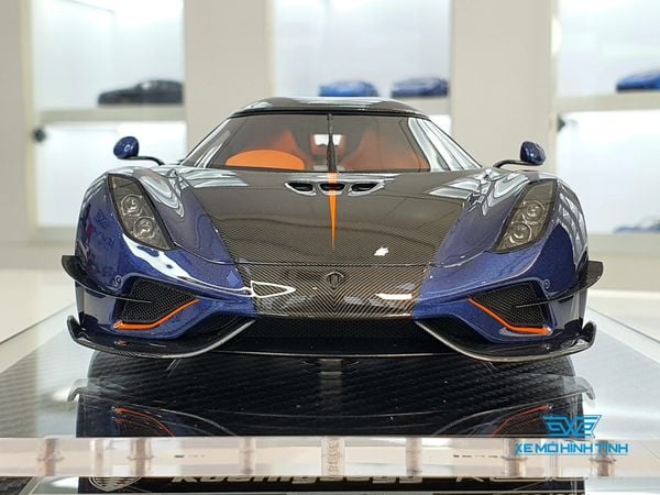 Xe Mô Hình Koenigsegg Regera 1:18 FrontiArt (Xanh)