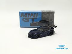 Xe Mô Hình Toyota HKS GR Supra Downshift Blue LHD 1:64 MiniGT (Xanh)