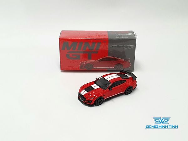 Xe Mô Hình Ford Shelby GT500 SE Widebody Ford Race Red LHD 1:64 MiniGT (Đỏ)