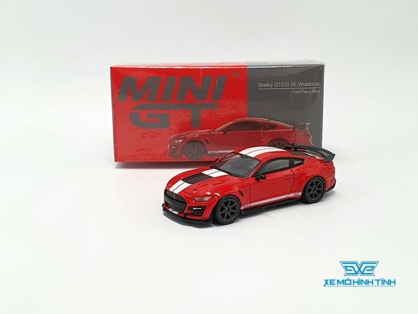 Xe Mô Hình Ford Shelby GT500 SE Widebody Ford Race Red LHD 1:64 MiniGT (Đỏ)