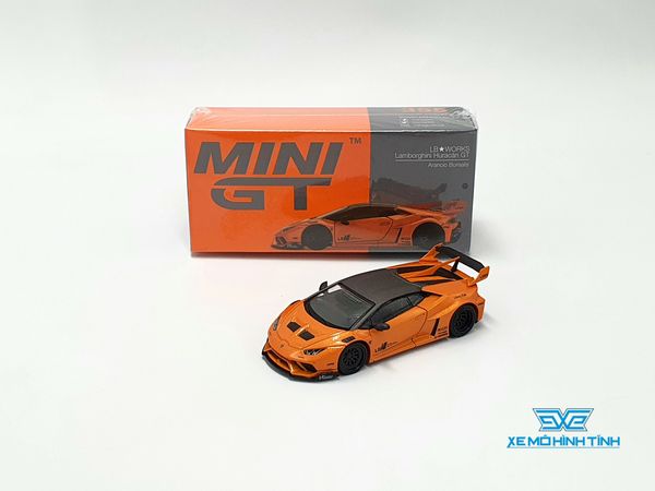 Xe Mô Hình Lamborghini Huracan GT LB*Works Arancio Borealis LHD 1:64 MiniGT (Cam)