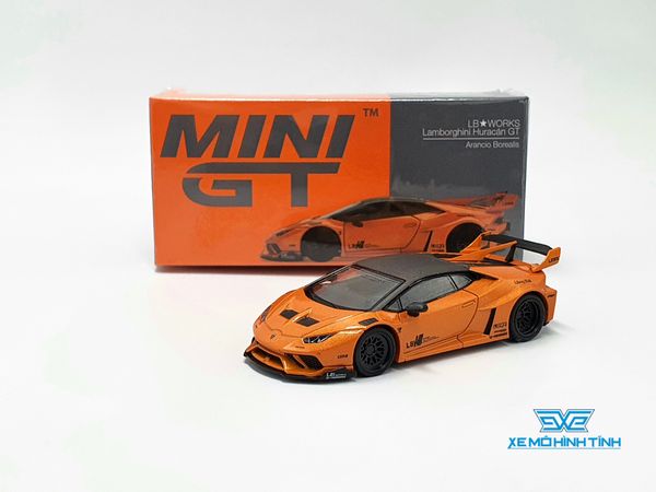 Xe Mô Hình Lamborghini Huracan GT LB*Works Arancio Borealis LHD 1:64 MiniGT (Cam)