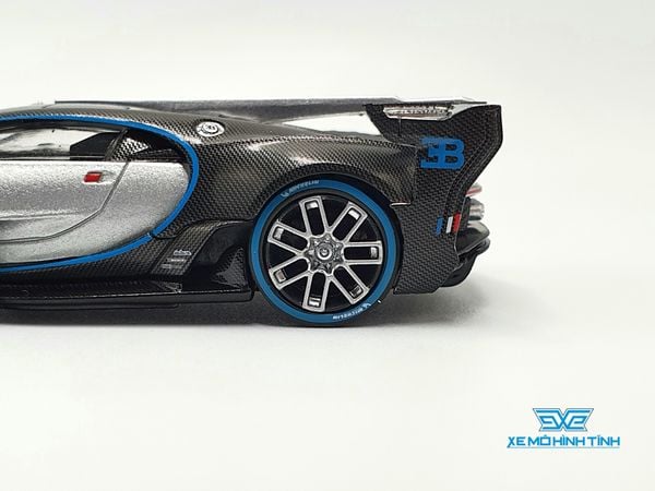 Xe Mô Hình Bugatti Vision Gran Turismo Silver LHD 1:64 MiniGT ( Xám )