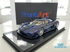 Xe Mô Hình Koenigsegg One:1 1:18 FrontiArt (Xanh Carbon)