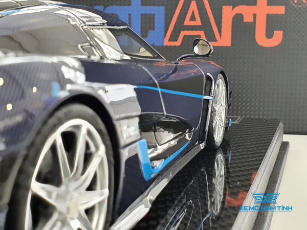 Xe Mô Hình Koenigsegg One:1 1:18 FrontiArt (Xanh Carbon)