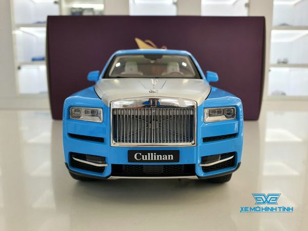 Xe Mô Hình Roll-Royce Cullinan 1:18 Kengfai ( Xanh Mui Bạc )