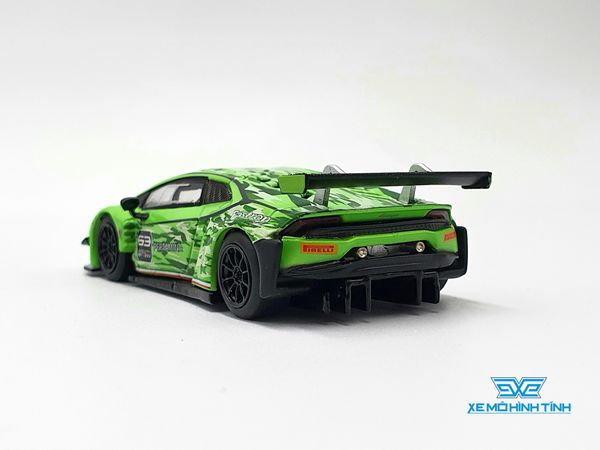 Xe Mô Hình Lamborghini Huracan GT3 EVO Presentation LHD 1:64 MiniGT ( Xanh Lá )