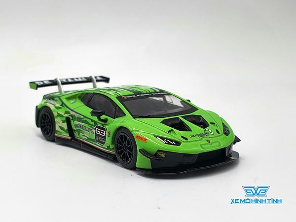 Xe Mô Hình Lamborghini Huracan GT3 EVO Presentation LHD 1:64 MiniGT ( Xanh Lá )