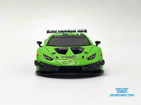 Xe Mô Hình Lamborghini Huracan GT3 EVO Presentation LHD 1:64 MiniGT ( Xanh Lá )