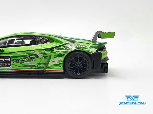 Xe Mô Hình Lamborghini Huracan GT3 EVO Presentation LHD 1:64 MiniGT ( Xanh Lá )