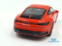 Xe Mô Hình Porsche 911 (992) Carrera 4S Lava Orange LHD 1:64 MiniGT ( Cam Đỏ )